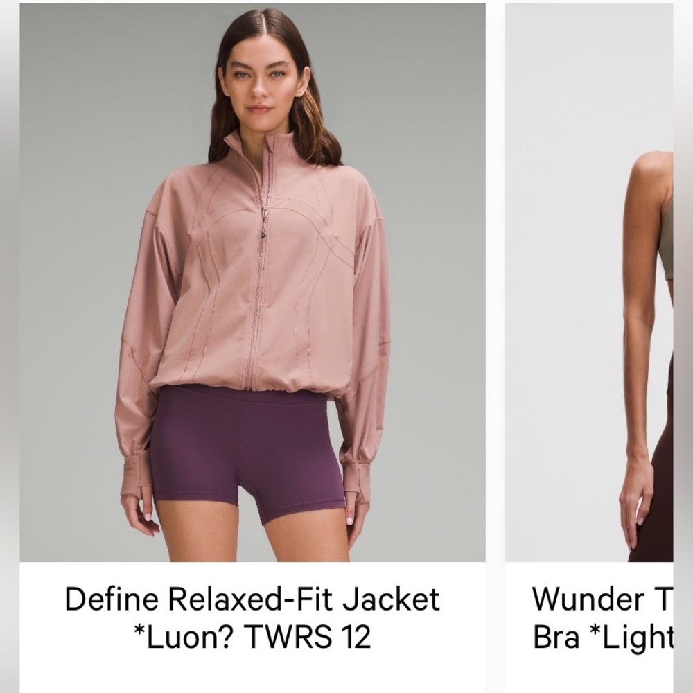 LULULEMON define relaxed fit jacket